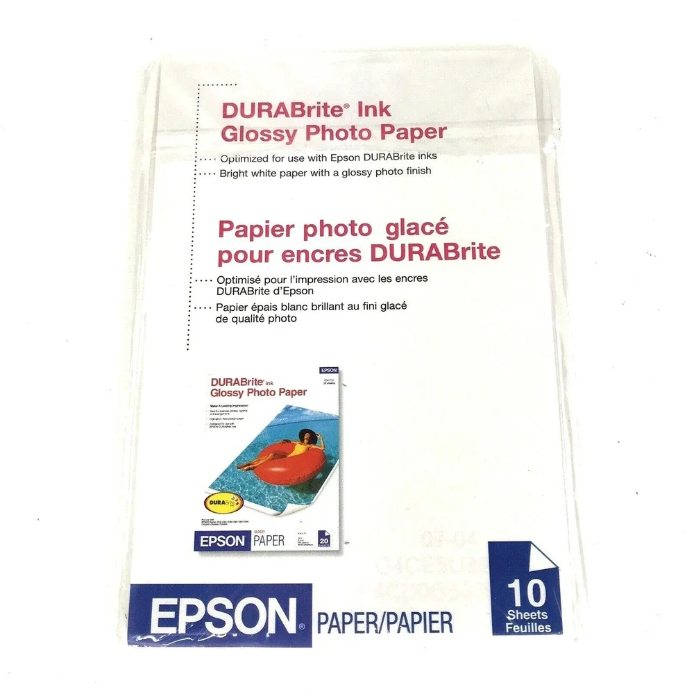 Genuine Photo Paper Bundles 25 - 5x7 and 20 - 4x6  Plus 10 Colored Envelopes